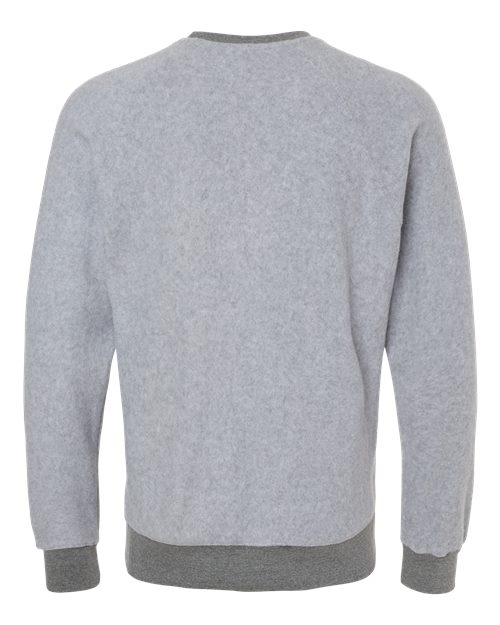 J. America Flip Side Fleece Crewneck Sweatshirt 8710