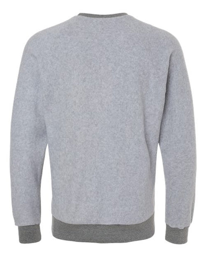 J. America Flip Side Fleece Crewneck Sweatshirt 8710