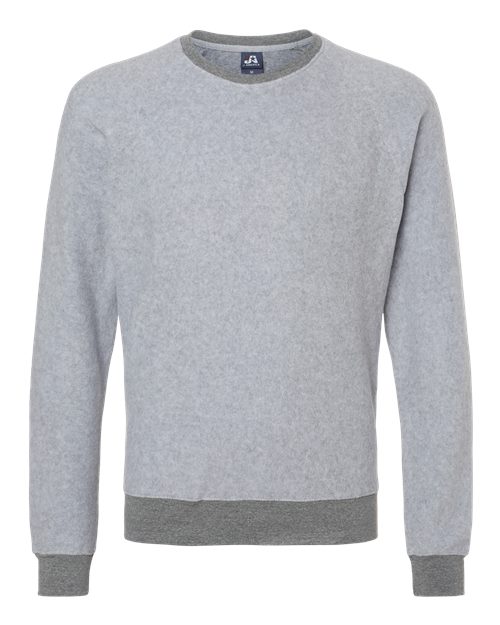 J. America Flip Side Fleece Crewneck Sweatshirt 8710