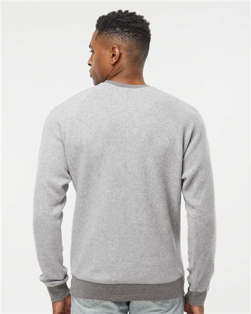 J. America Flip Side Fleece Crewneck Sweatshirt 8710