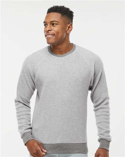 Custom Embroidered  J. America Flip Side Fleece Crewneck Sweatshirt 8710  