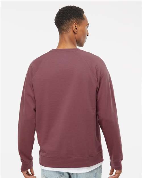 Independent Trading Co. Icon Lightweight Loopback Terry Crewneck Sweatshirt SS1000C Custom Embroidered Business Logo