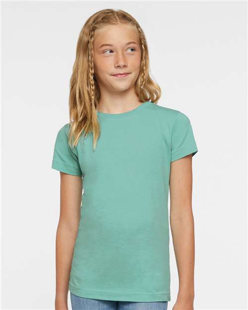 LAT Girls' Fine Jersey Tee 2616 Saltwater