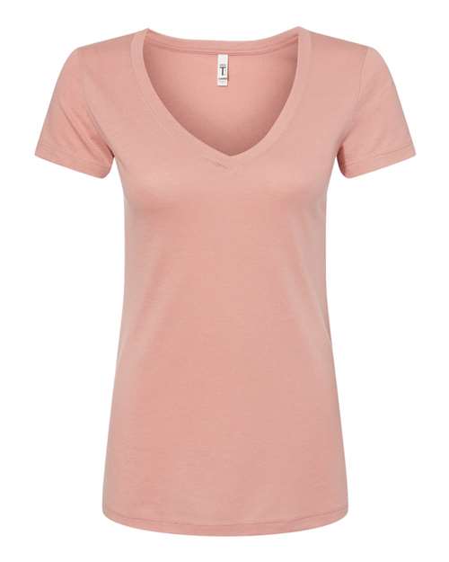 Next Level Women's Ideal V-Neck T-Shirt 1540 Desert Pink