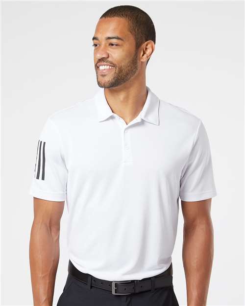 Adidas Floating 3-Stripes Polo A480 Custom Embroidered Business Logo