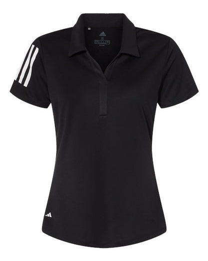 Adidas Women's Floating 3-Stripes Polo A481 Custom Embroidered Business Logo