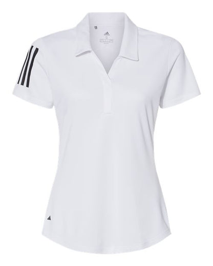 Adidas Women's Floating 3-Stripes Polo A481 Custom Embroidered Business Logo