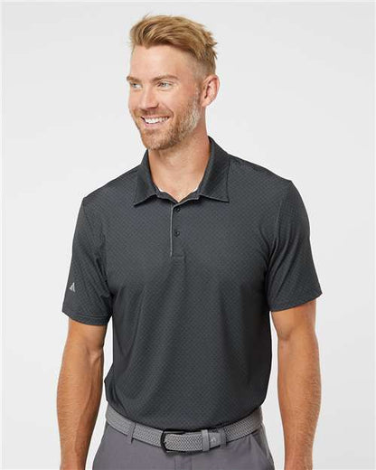 Adidas Diamond Dot Print Polo A498 Custom Embroidered Business Logo