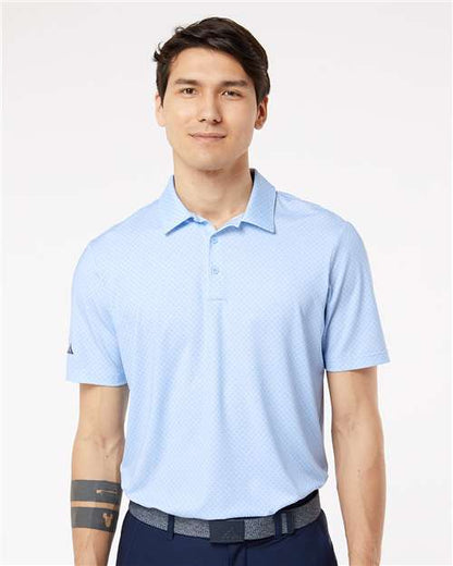 Adidas Diamond Dot Print Polo A498 Custom Embroidered Business Logo