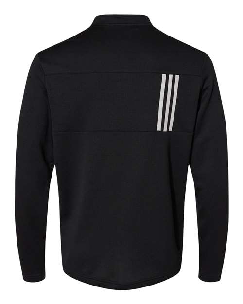 Adidas 3-Stripes Double Knit Quarter-Zip Pullover A482 Custom Embroidered Business Logo