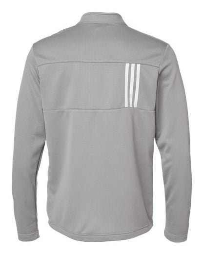 Adidas 3-Stripes Double Knit Quarter-Zip Pullover A482 Custom Embroidered Business Logo