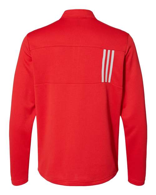 Adidas 3-Stripes Double Knit Quarter-Zip Pullover A482 Custom Embroidered Business Logo