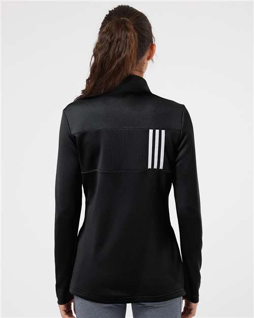 Adidas Women's 3-Stripes Double Knit Full-Zip A483 Custom Embroidered Business Logo