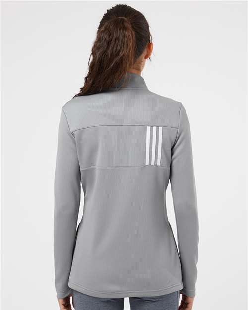 Adidas Women's 3-Stripes Double Knit Full-Zip A483 Custom Embroidered Business Logo