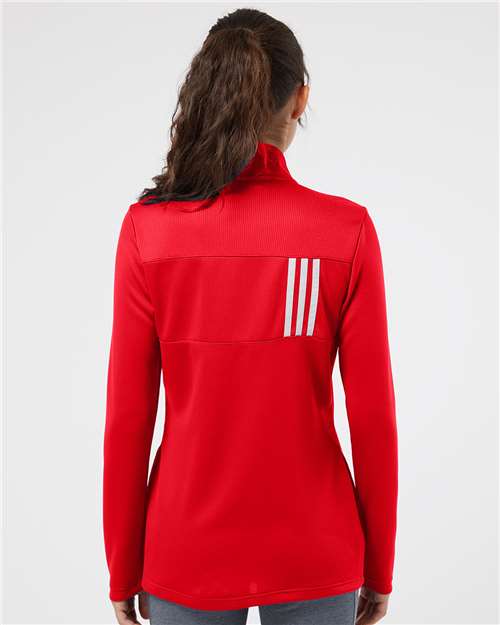 Adidas Women's 3-Stripes Double Knit Full-Zip A483 Custom Embroidered Business Logo