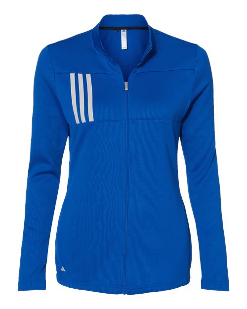 Adidas Women's 3-Stripes Double Knit Full-Zip A483 Custom Embroidered Business Logo