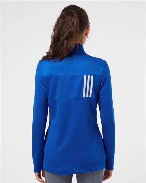 Adidas Women's 3-Stripes Double Knit Full-Zip A483 Custom Embroidered Business Logo