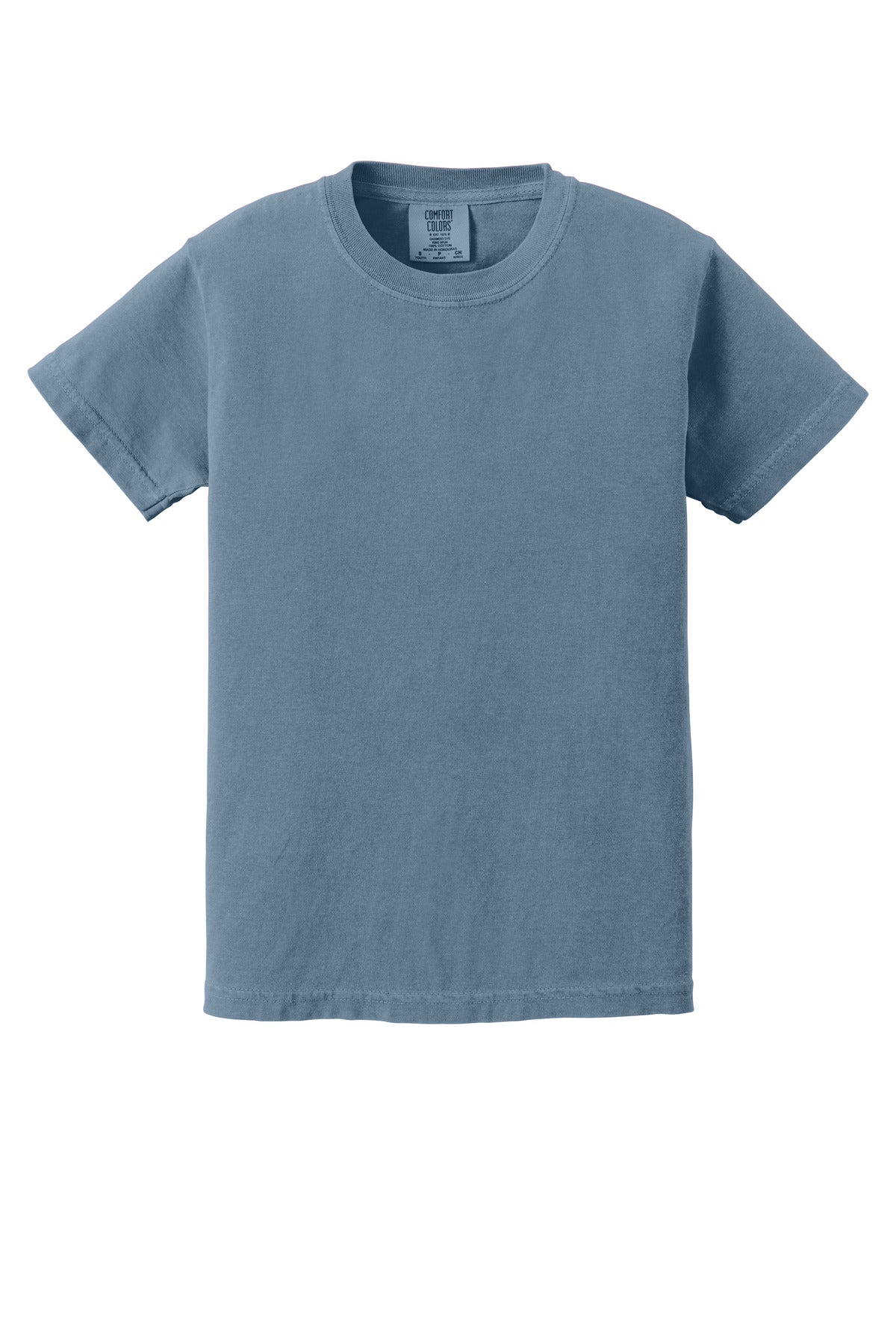 Custom Embroidered Comfort Colors T-Shirts  in Blue Jean