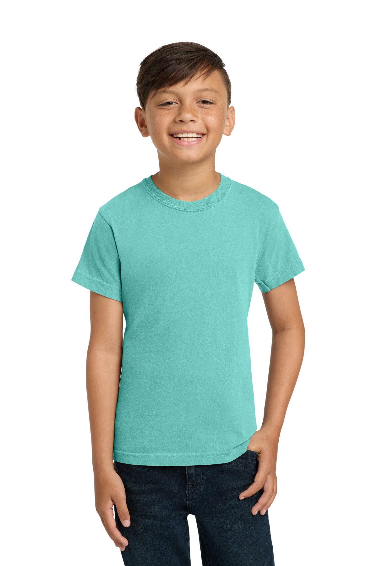 Custom Embroidered Comfort Colors T-Shirts  in Chalky Mint