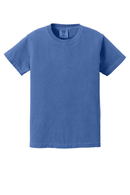 Custom Embroidered Comfort Colors T-Shirts  in Flo Blue