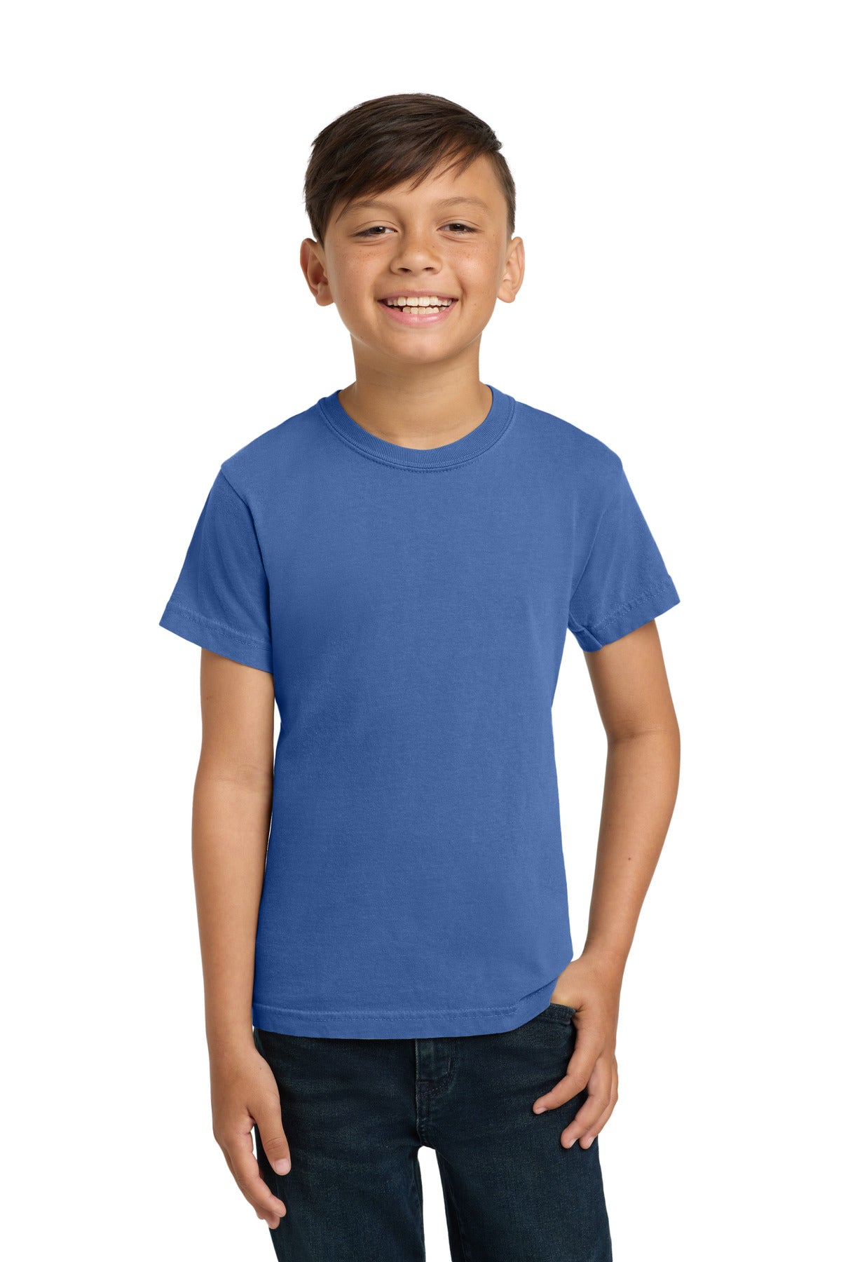 Custom Embroidered Comfort Colors T-Shirts  in Flo Blue