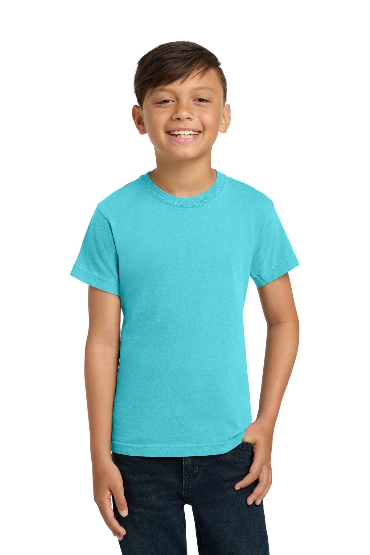 Custom Embroidered Comfort Colors T-Shirts  in Lagoon