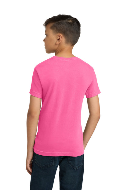 Custom Embroidered Comfort Colors T-Shirts  in Neon Pink