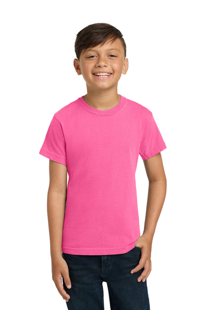 Custom Embroidered Comfort Colors T-Shirts  in Neon Pink
