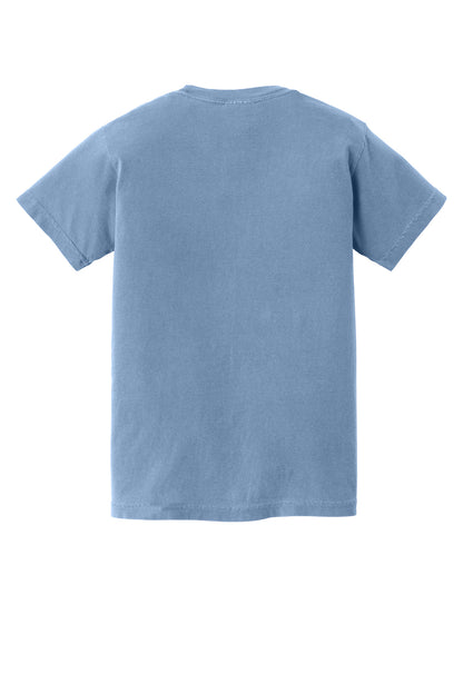 Custom Embroidered Comfort Colors T-Shirts  in Washed Denim