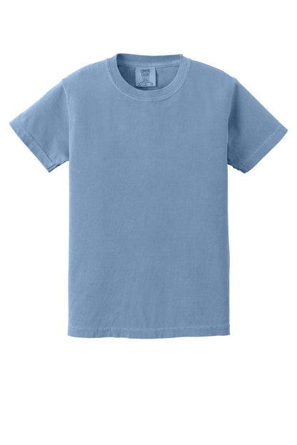 Custom Embroidered Comfort Colors T-Shirts  in Washed Denim