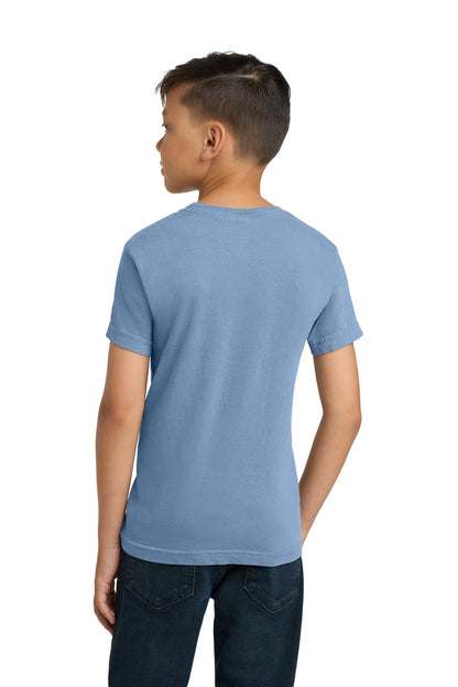Custom Embroidered Comfort Colors T-Shirts  in Washed Denim