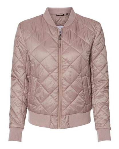 Weatherproof Women's HeatLast™ Quilted Packable Bomber W21752 Custom Embroidered Business Logo