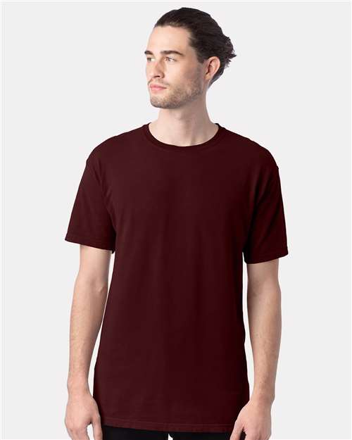Custom Embroidered  ComfortWash by Hanes Garment-Dyed T-Shirt GDH100 Maroon