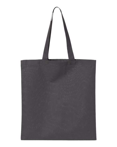 Q-Tees Economical Tote QTB Custom Embroidered Business Logo