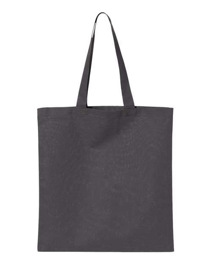 Q-Tees Economical Tote QTB Custom Embroidered Business Logo