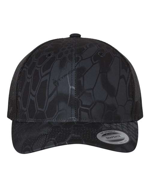 YP Classics Retro Trucker Cap 6606 Custom Embroidered Business Logo