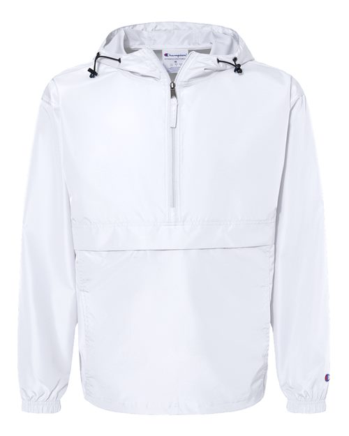 Champion Hooded Packable Quarter-Zip Jacket CO200 Custom Embroidered Business Logo