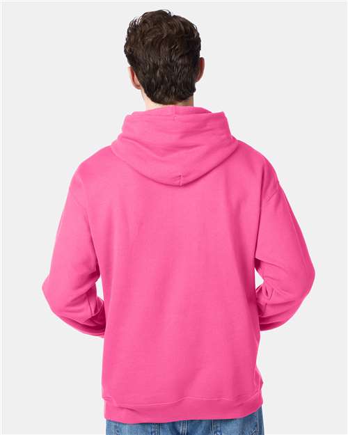 Hanes Ecosmart® Hooded Sweatshirt P170 Safety Pink