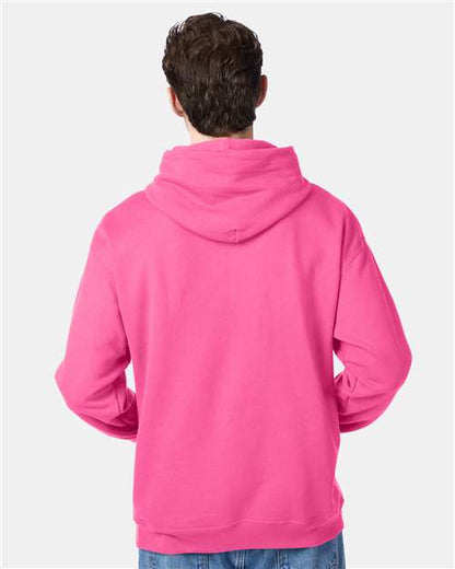 Hanes Ecosmart® Hooded Sweatshirt P170 Safety Pink