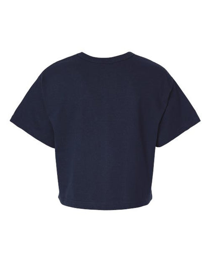 Champion Women's Heritage Jersey Crop T-Shirt T453W Custom Embroidered Business Logo
