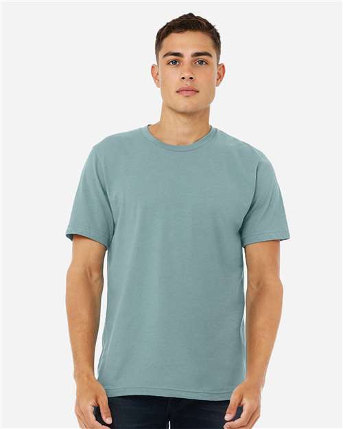 BELLA + CANVAS CVC Jersey Tee 3001CVC Heather Blue Lagoon