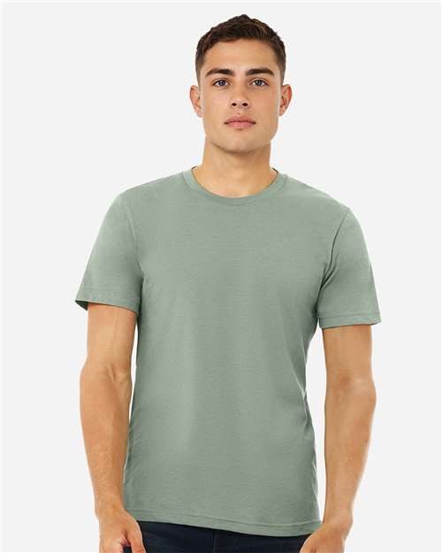 BELLA + CANVAS CVC Jersey Tee 3001CVC Heather Sage
