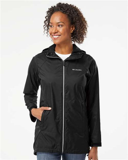 Columbia Women's Switchback™ Lined Long Jacket 177194 Custom Embroidered Business Logo