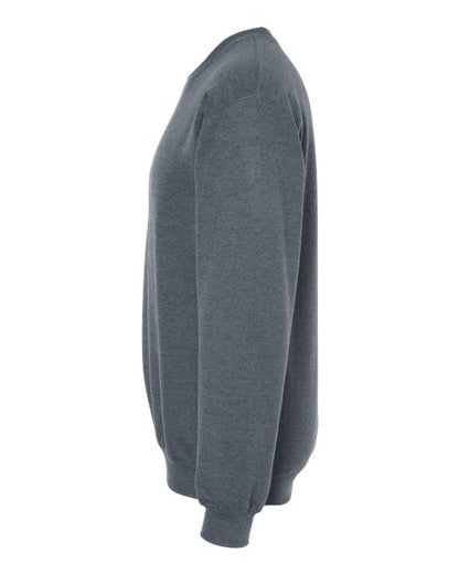 Gildan Softstyle® Midweight Crewneck Sweatshirt SF000 Dark Heather Custom Embroidered Business Logo