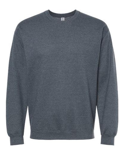 Gildan Softstyle® Midweight Crewneck Sweatshirt SF000 Dark Heather Custom Embroidered Business Logo