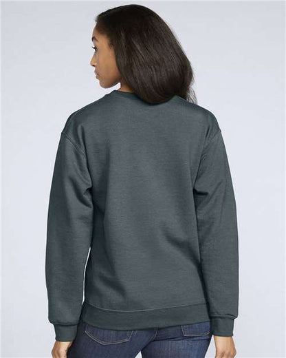 Gildan Softstyle® Midweight Crewneck Sweatshirt SF000 Dark Heather Custom Embroidered Business Logo