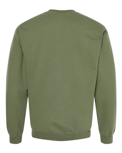 Gildan Softstyle® Midweight Crewneck Sweatshirt SF000 Military Green Custom Embroidered Business Logo