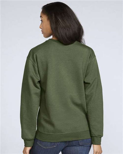 Gildan Softstyle® Midweight Crewneck Sweatshirt SF000 Military Green Custom Embroidered Business Logo