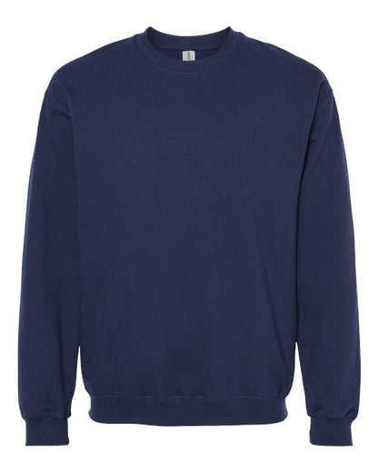 Gildan Softstyle® Midweight Crewneck Sweatshirt SF000 Navy Custom Embroidered Business Logo