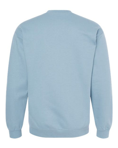 Gildan Softstyle® Midweight Crewneck Sweatshirt SF000 Stone Blue Custom Embroidered Business Logo